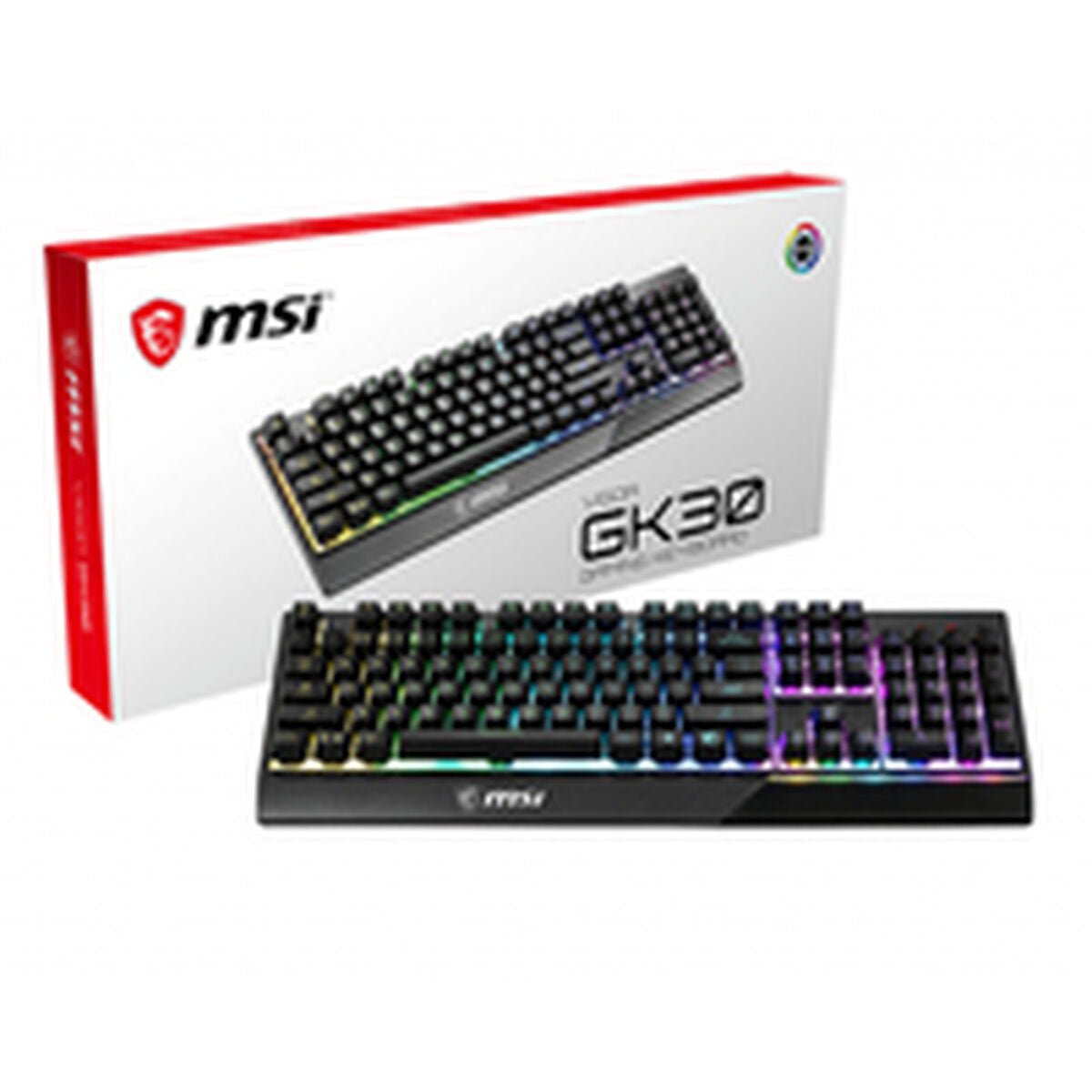 Clavier Gaming MSI Vigor GK30 USB 2.0 RGB Black - Level7Up