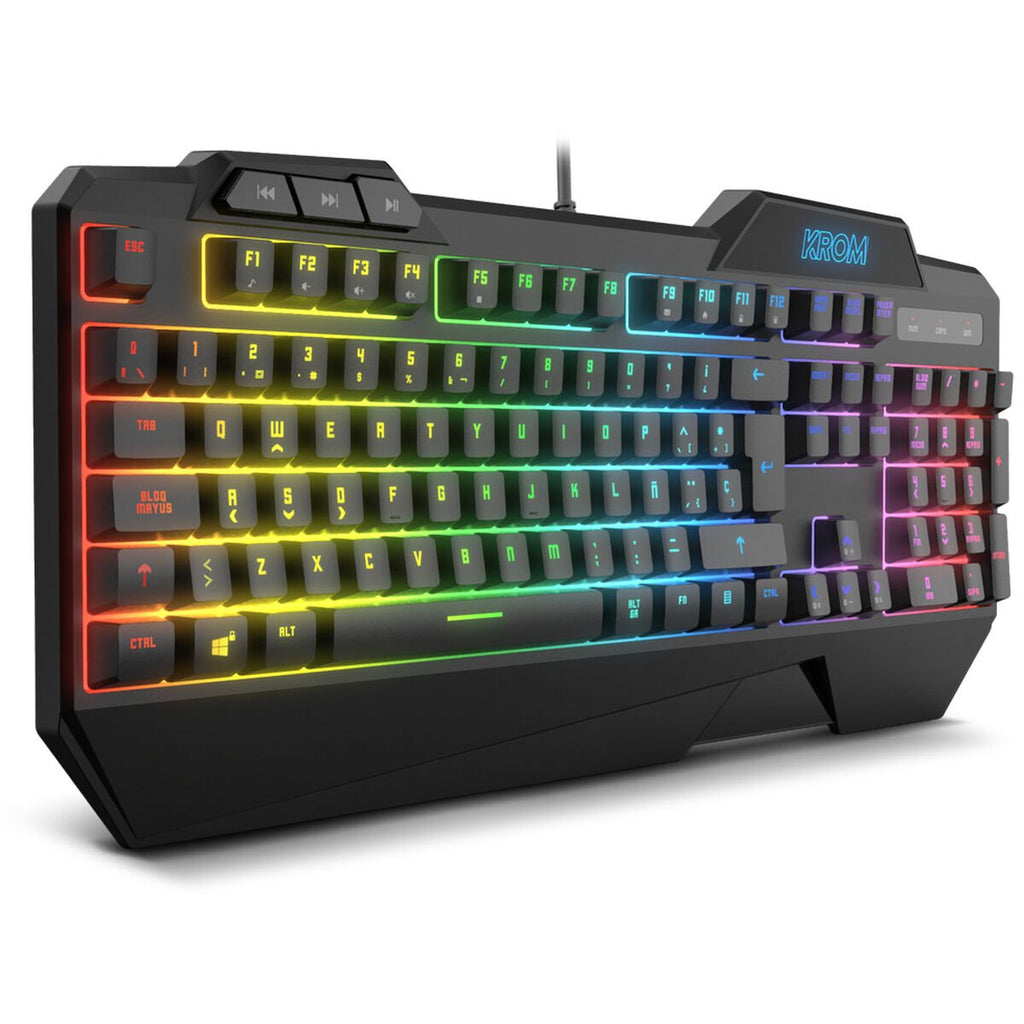 Clavier et souris gaming Krom Krusher RGB Noir - Level7Up