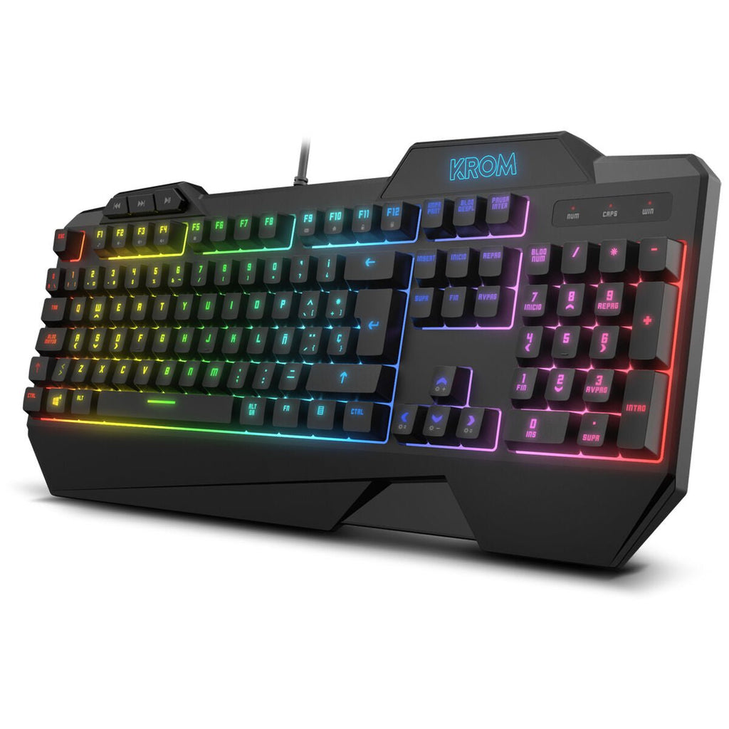 Clavier et souris gaming Krom Krusher RGB Noir - Level7Up