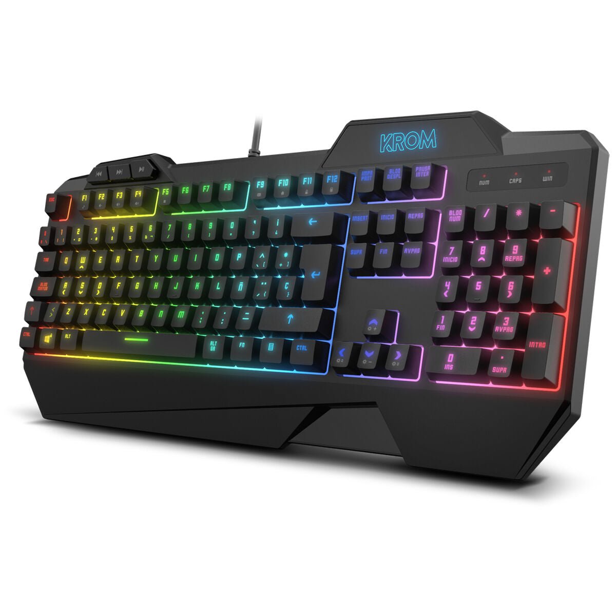 Clavier et souris gaming Krom Krusher RGB Noir - Level7Up