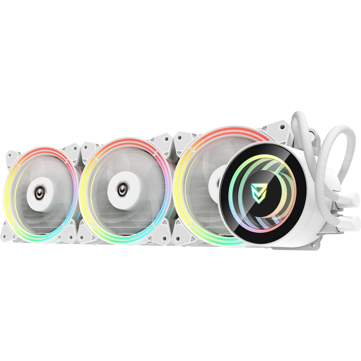 Nfortec Atria RGB 360 (kit de refroidissement liquide 360 mm) blanc - Level7Up