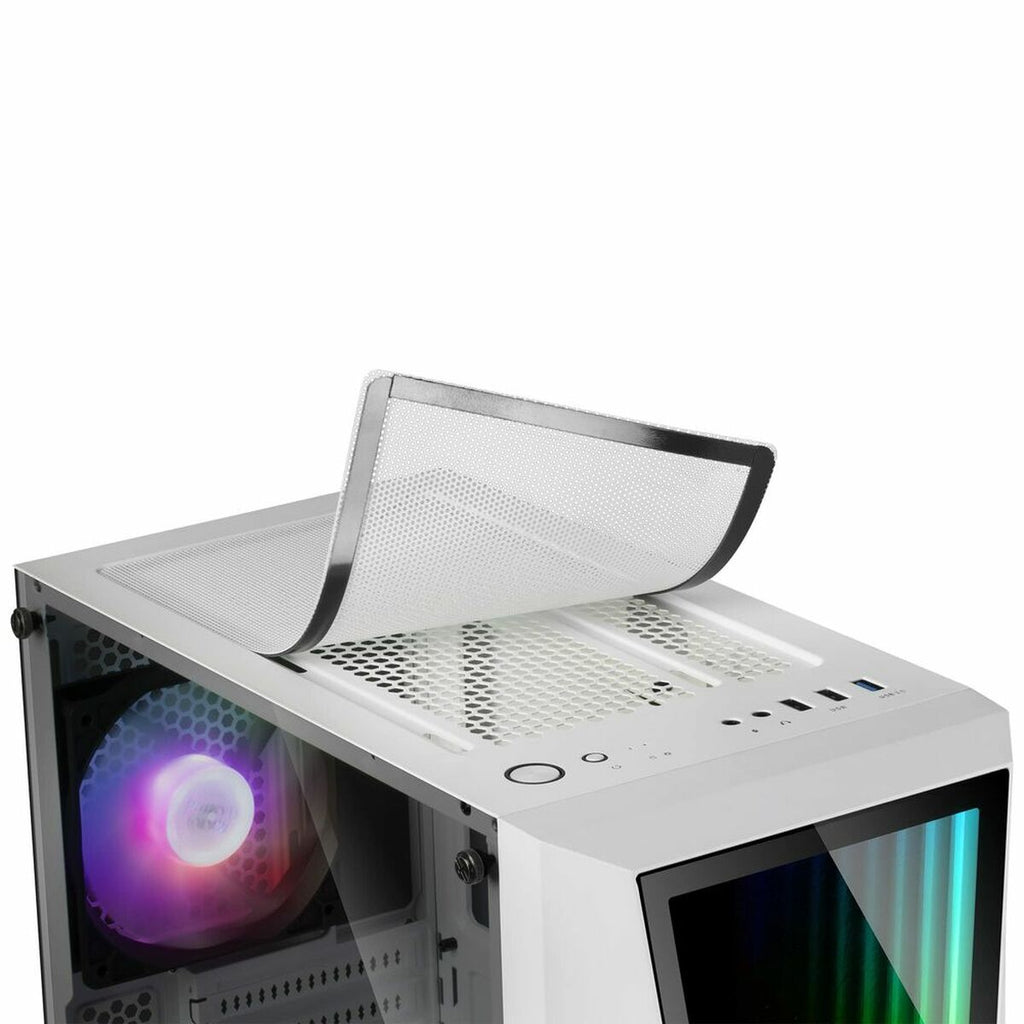 Mars Gaming MC777W LED RGB White (boîtier gaming ATX semi - tour blanc) - Level7Up
