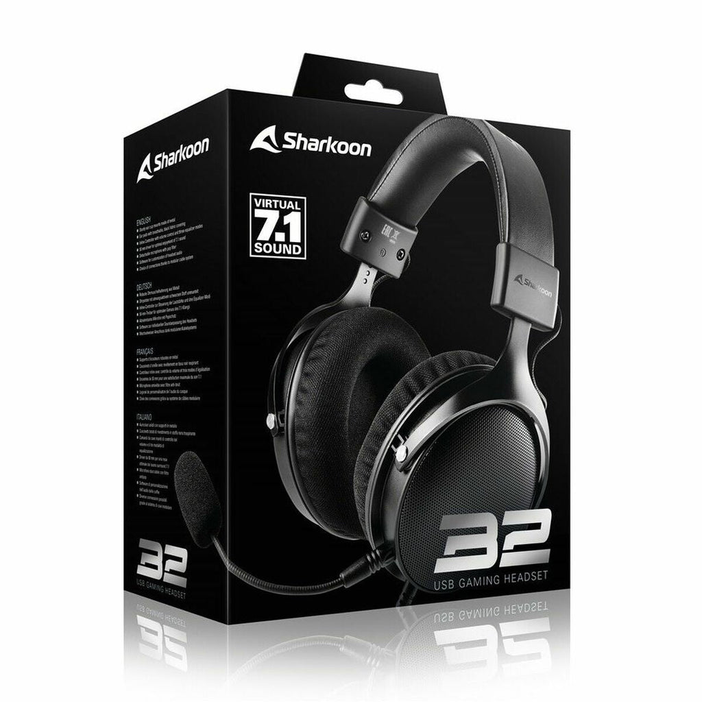 Casque Gaming avec microphone Sharkoon B2 - Level7Up