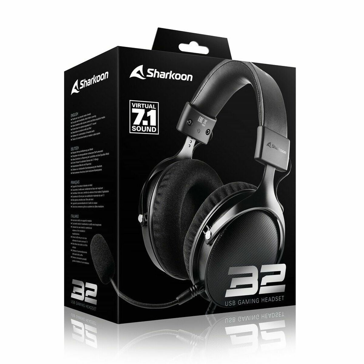 Casque Gaming avec microphone Sharkoon B2 - Level7Up
