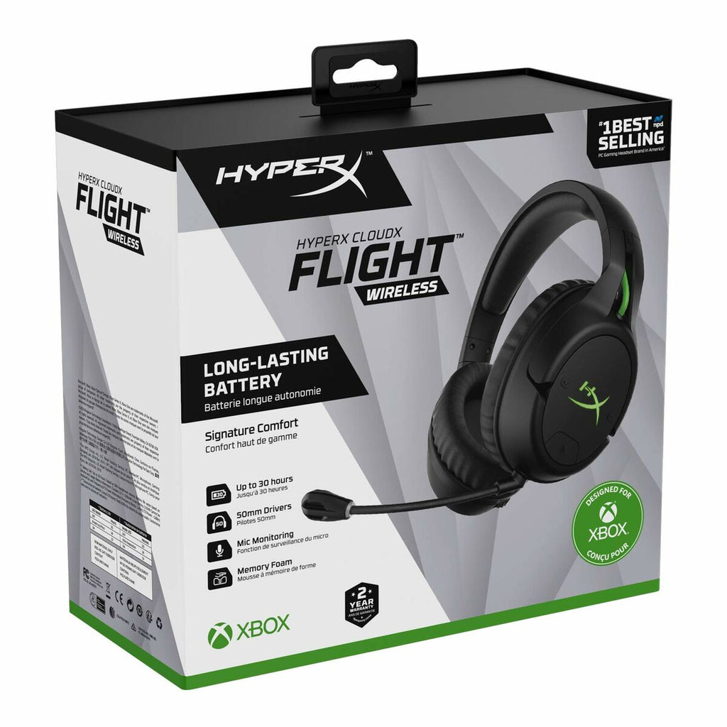 Casque Gaming avec microphone HyperX CloudX Flight Noir/Vert - Level7Up
