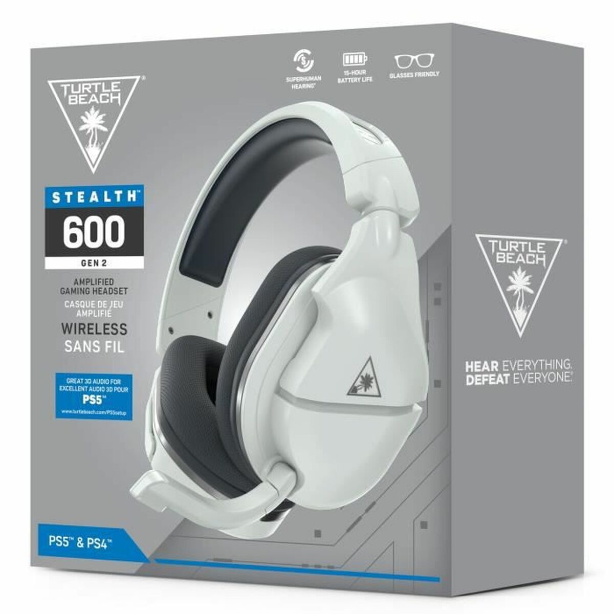 Casque gaming avec microphone Turtle Beach Stealth 600P – Blanc - Level7Up
