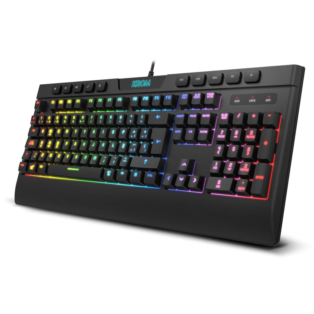 Clavier avec souris gaming Krom Kalyos RGB noir - Level7Up