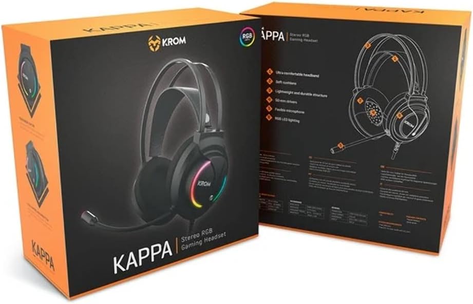 Casque Gaming avec microphone Krom KAPPA RGB - Level7Up