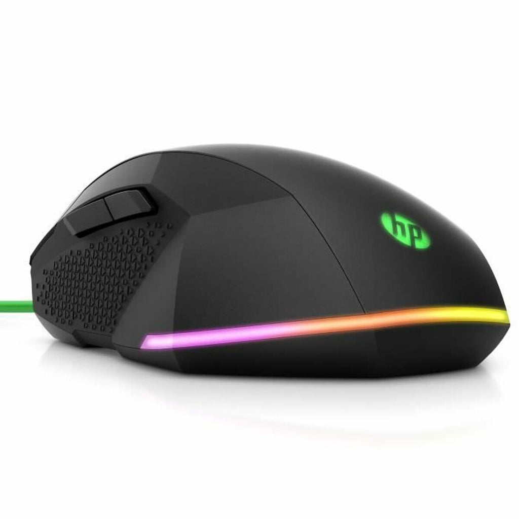 Souris gaming HP Pavilion 200 noire et verte avec câble - Level7Up