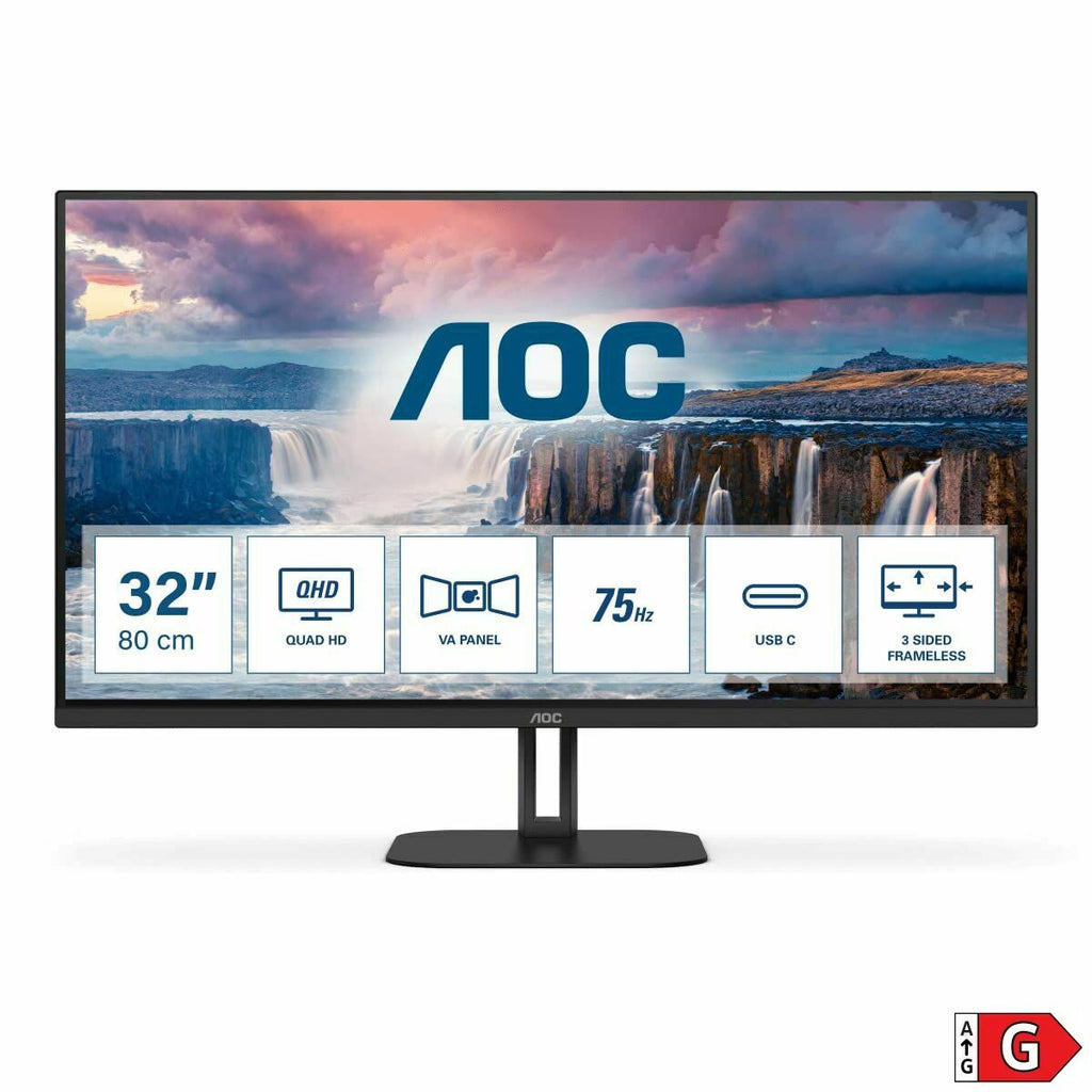 Moniteur AOC Q32V5CE/BK 32" 2560 x 1440 Quad HD - Level7Up